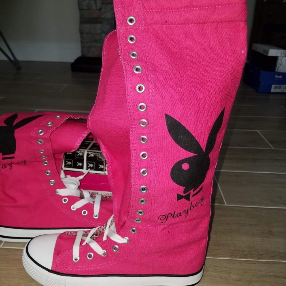 Playboy bunny sneaker boots